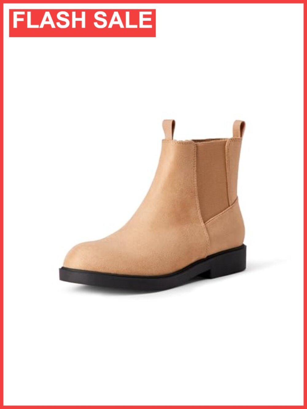 Girls Chelsea Ankle Boots Faux Suede Side Zipper Comfort
